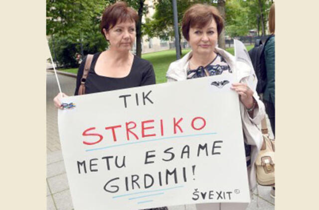 Mokytojai vėl grasina streiku