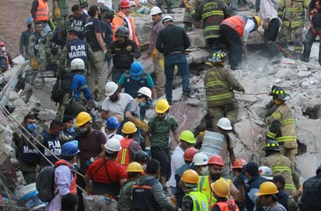 Meksiką supurtė galingas 7,1 balo žemės drebėjimas