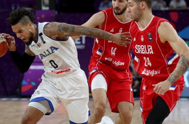 Serbai nugalėjo italus ir iškopė į pusfinalį