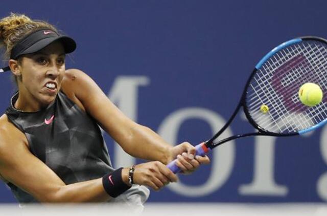 „US Open“ finale kovos amerikietės Sloun Stivens ir Medison Kys