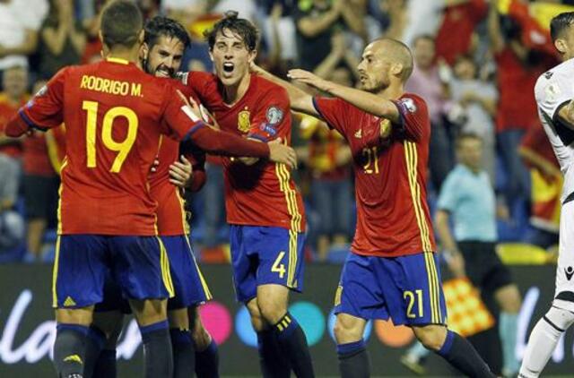 Ispanijos futbolininkai užsitikrino vietą pasaulio čempionate