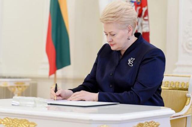 Prezidentė pasirašė Baudžiamojo kodekso pataisas, baudas už korupcinius nusikaltimus didinančias dešimteriopai