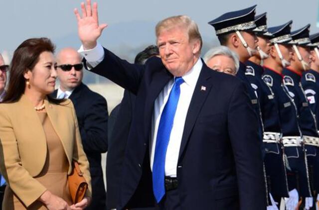 JAV prezidentas atvyko į Pietų Korėją