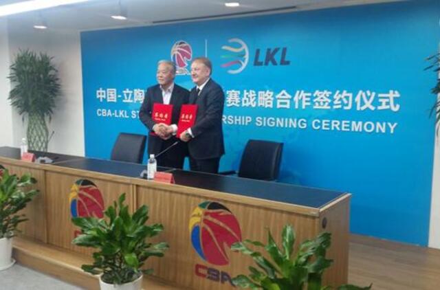 LKL pasirašė strateginės partnerystės sutartį su Kinijos krepšinio lyga
