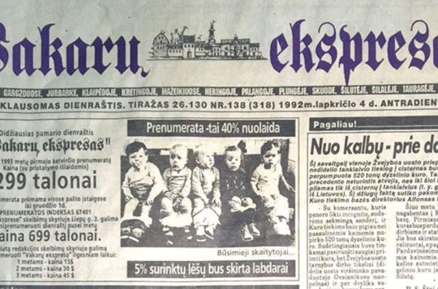 "Vakarų ekspresas". 1992 11 04, 05, 06 ir 07