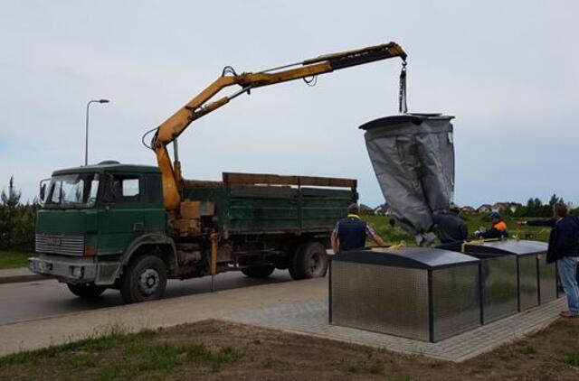 Klaipėdos rajone – dar 30 pusiau požeminių komunalinių atliekų surinkimo aikštelių