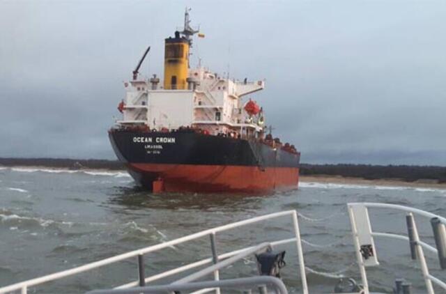 Laivo „Ocean Crown“ korpusas deformuotas