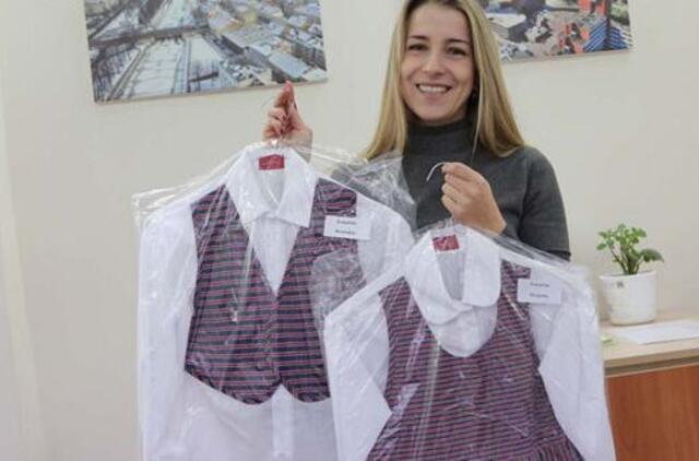 Tautinius kostiumus pradėjo dalinti ir uostamiesčio darželiams