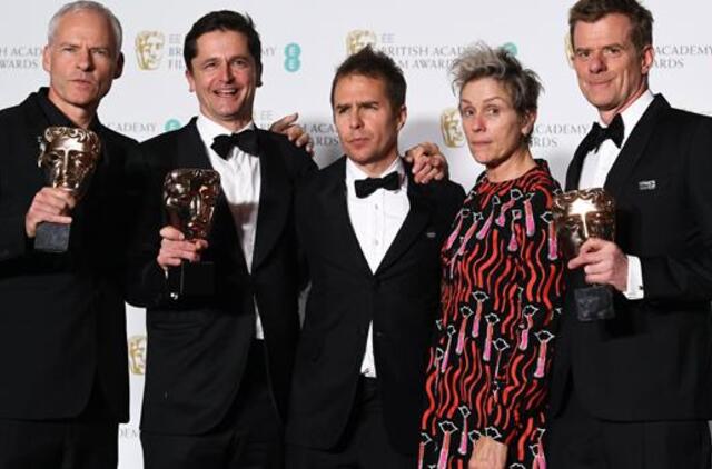 2018-ųjų BAFTA apdovanojimų ceremonijoje triumfavo filmas „Trys stendai prie Ebingo, Misūryje“