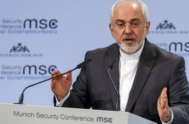 Irano ministras „cirku“ pavadino Benjamino Netanyahu kalbą Miuncheno saugumo konferencijoje