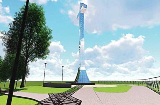 Kretingoje vienuoliai statys stiklo kryžių