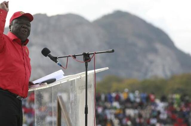 Mirė ilgametis Zimbabvės opozicijos lyderis Morganas Tsvangirai'us