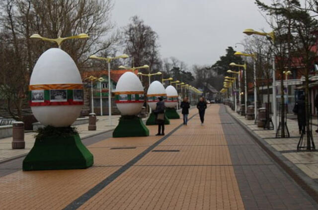 Palangoje margučiai papuošti istorinėmis nuotraukomis