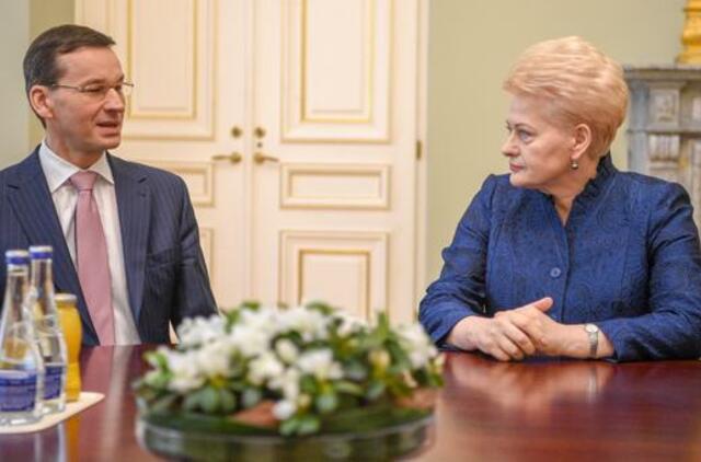 Dalia Grybauskaitė: Lietuva ir Lenkija kartu sieks ES paramos