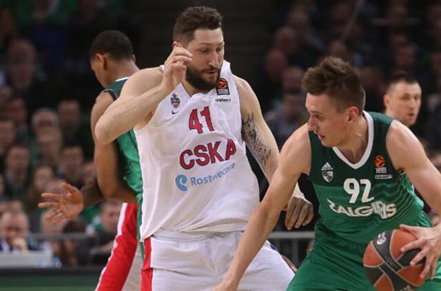 Kauno „Žalgiris“ parklupdė Maskvos CSKA
