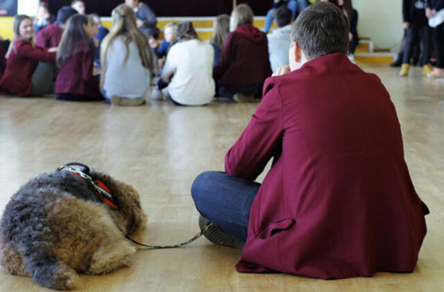 Klaipėdos moksleivių motyvatoriai – šunys pagalbininkai
