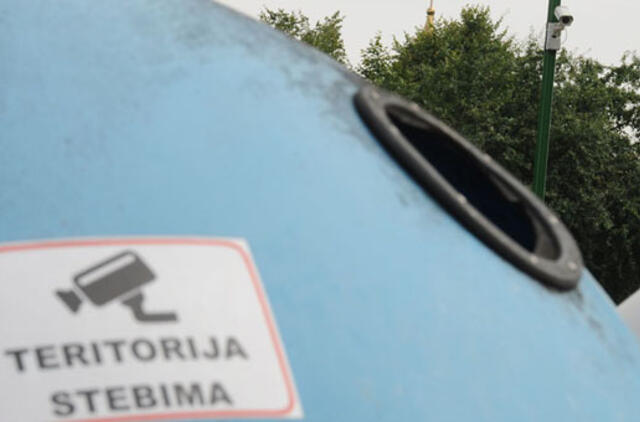 Stebėjimo kameros virš konteinerių nenuvylė
