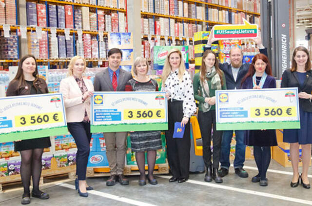 "Lidl" drauge su pirkėjais vaikų dienos centrams surinko jau per 10 000 eurų