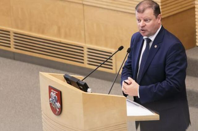 Saulius Skvernelis apie ateitį: gyvenimas žymiai gerės