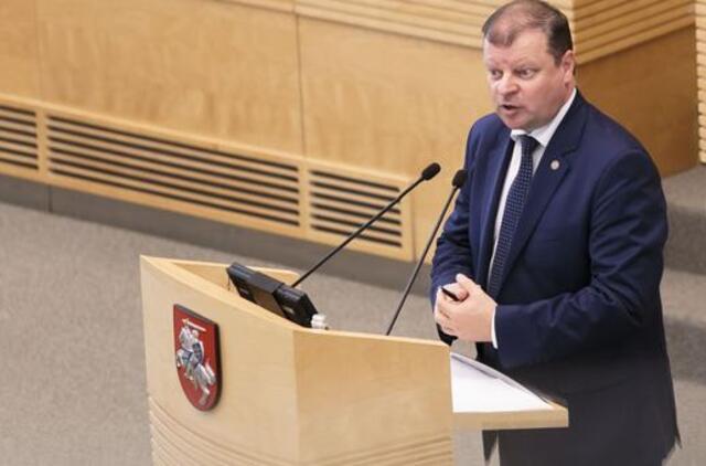 Saulius Skvernelis apie ateitį: gyvenimas žymiai gerės