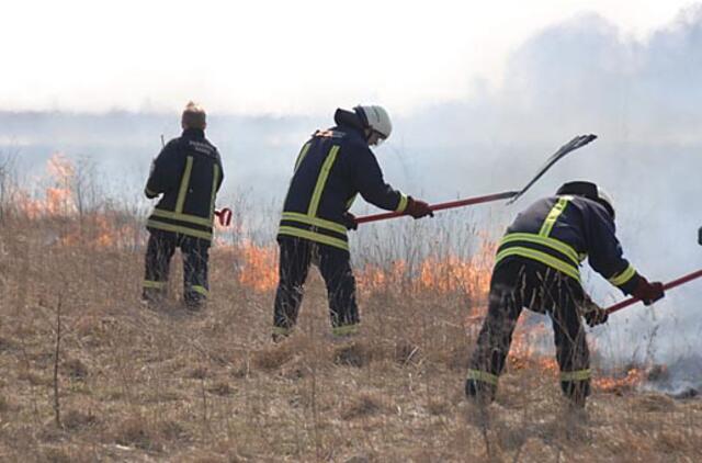 Šylant orams su nerimu laukiama žolės gaisrų