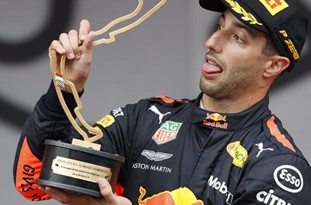 Monako „Grand Prix“ lenktynes laimėjo australas Danielis Ricciardo