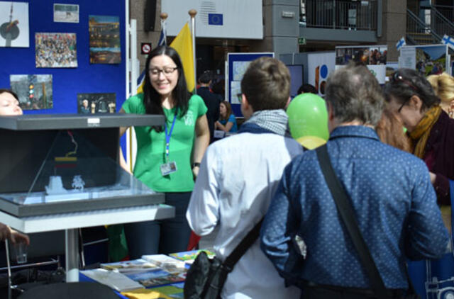 Per Europos dienos minėjimą Briuselyje įspūdinga animacija pristatyti Lietuvos simboliai