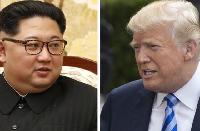Šiaurės Korėja grasina atšaukti Kim Jong-uno ir Donaldo Trumpo susitikimą