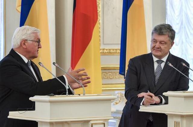 Vizito Kijeve metu Vokietijos prezidentas išreiškė paramą Ukrainos teritoriniam vientisumui