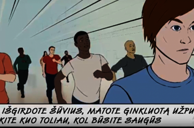 Pareigūnai ragina bėgti ir slėptis