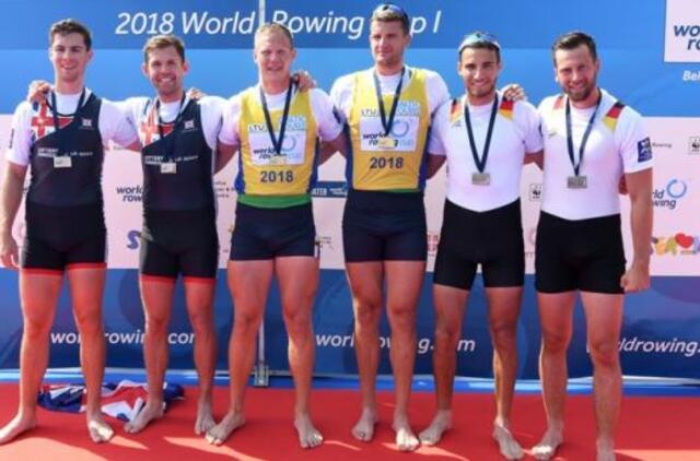 Pasaulio irklavimo taurė: medaliai Lietuvos irkluotojams