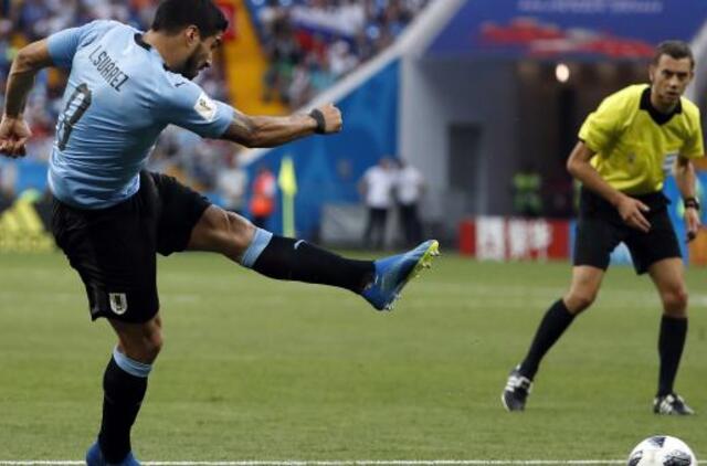 Urugvajus užsitikrino vietą pasaulio čempionato aštuntfinalyje