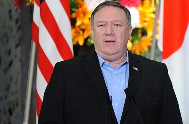 Mike'as Pompeo: sankcijos Šiaurės Korėjai bus taikomos tol, kol bus pasiekta visiška denuklearizacija