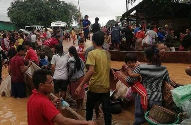 Nelaimė Laose: griuvus užtvankai šimtai žmonių dingo, yra žuvusiųjų