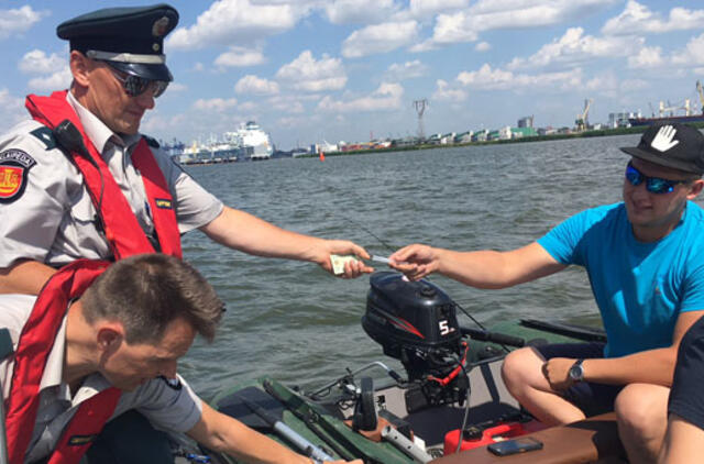 Klaipėdos uoste tikrino laivavedžius ir vairuotojus