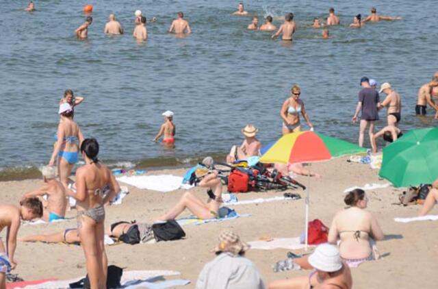 Melnragės paplūdimyje mirė vyras