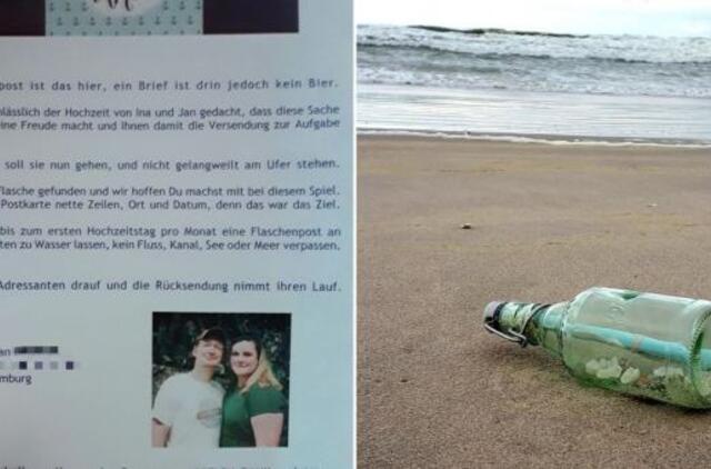 Smiltynėje rado žinutę butelyje su neįprastu prašymu