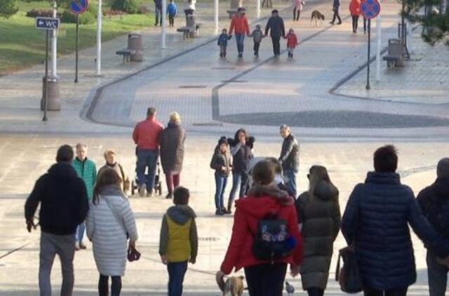 Palanga: poilsiautojų - lyg gražią pavasario dieną