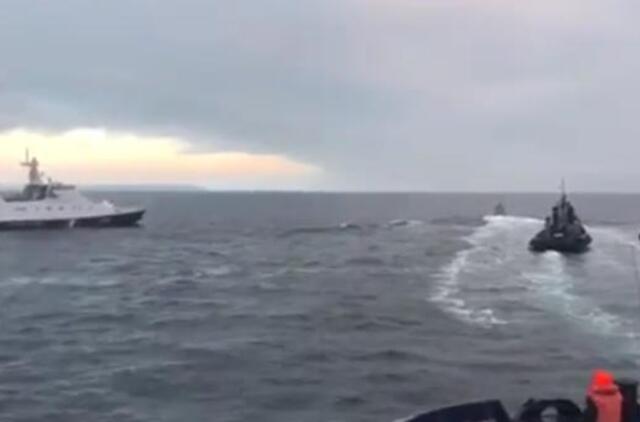 Rusija apšaudė ir areštavo tris Ukrainos laivus