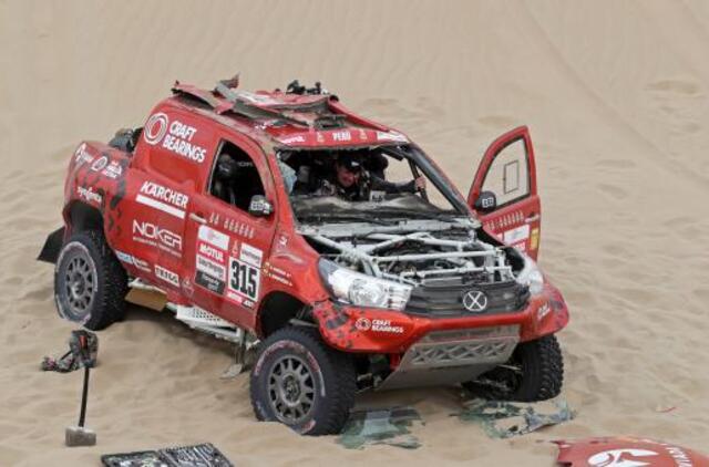 B. Vanagas antrąją Dakaro dieną baigė dvidešimtuke, A. Juknevičius patyrė avariją