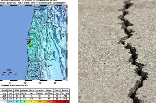 Čilę sudrebino galingas žemės drebėjimas