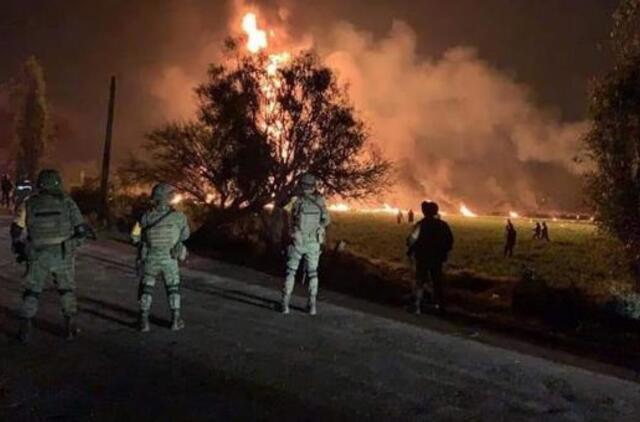 Gaisro Meksikoje aukų skaičius išaugo iki 66