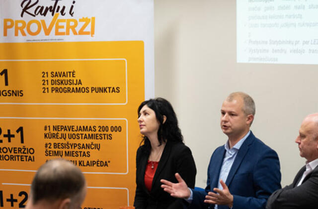 Liberalų planas klaipėdiečiams – triskart sumažinti gaišatį spūstyse ir sutvarkyti daugiabučių kiemus