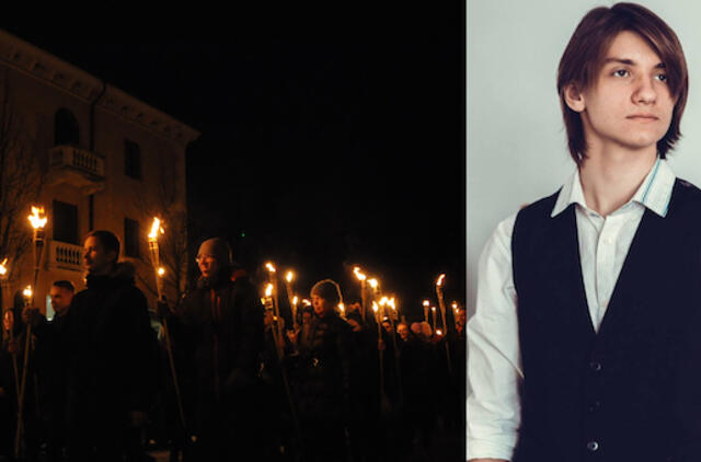 Prie paminklo žuvusiesiems - jautrūs jaunojo patrioto žodžiai