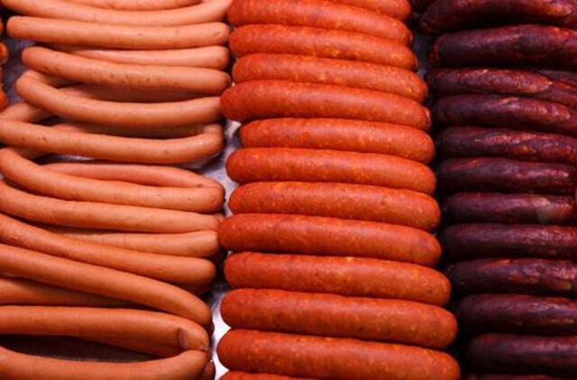 Realizuota daugiau nei 34 t neaiškios kilmės dešrelių