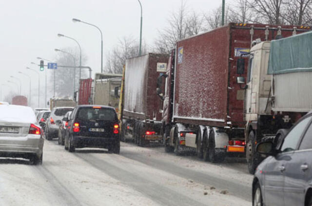 Sunkiasvorio transporto problemai išspręsti prireiks laiko