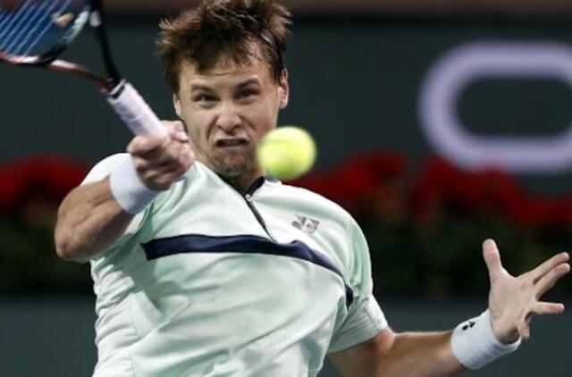 Tenisininkas R.Berankis Prancūzijoje iškopė į aštuntfinalį