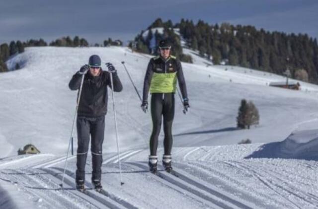 Irkluotojai žiemą stiprėja slidinėdami
