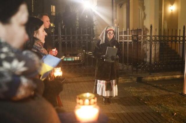 Maidano įvykių minėjimas prie Ukrainos ambasados