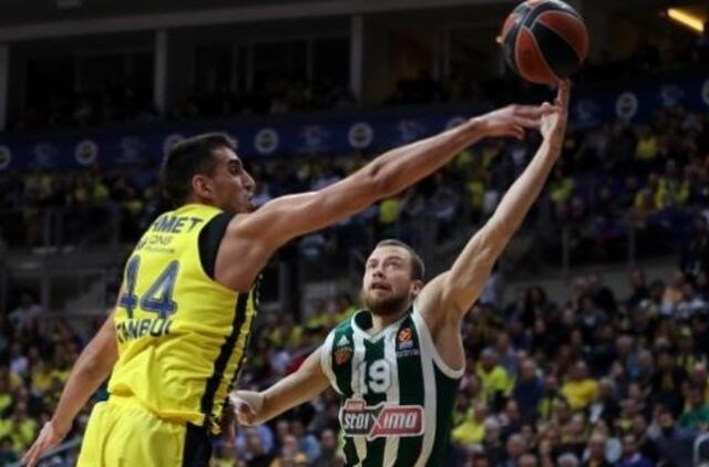 „Panathinaikos“ su L.Lekavičiumi pralaimėjo Eurolygos lyderiams